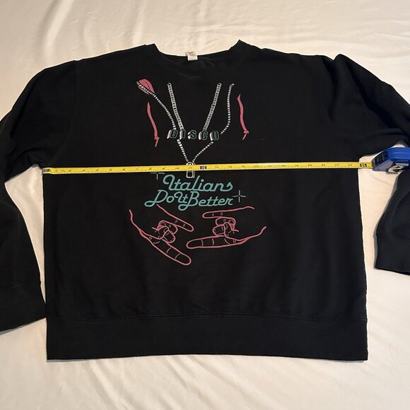 Italians Do It Better Disco Sweatshirt Size M Johnny Jewel Chromatics - Picture 3 of 10
